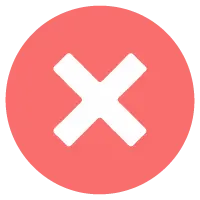 Cross icon indicating No